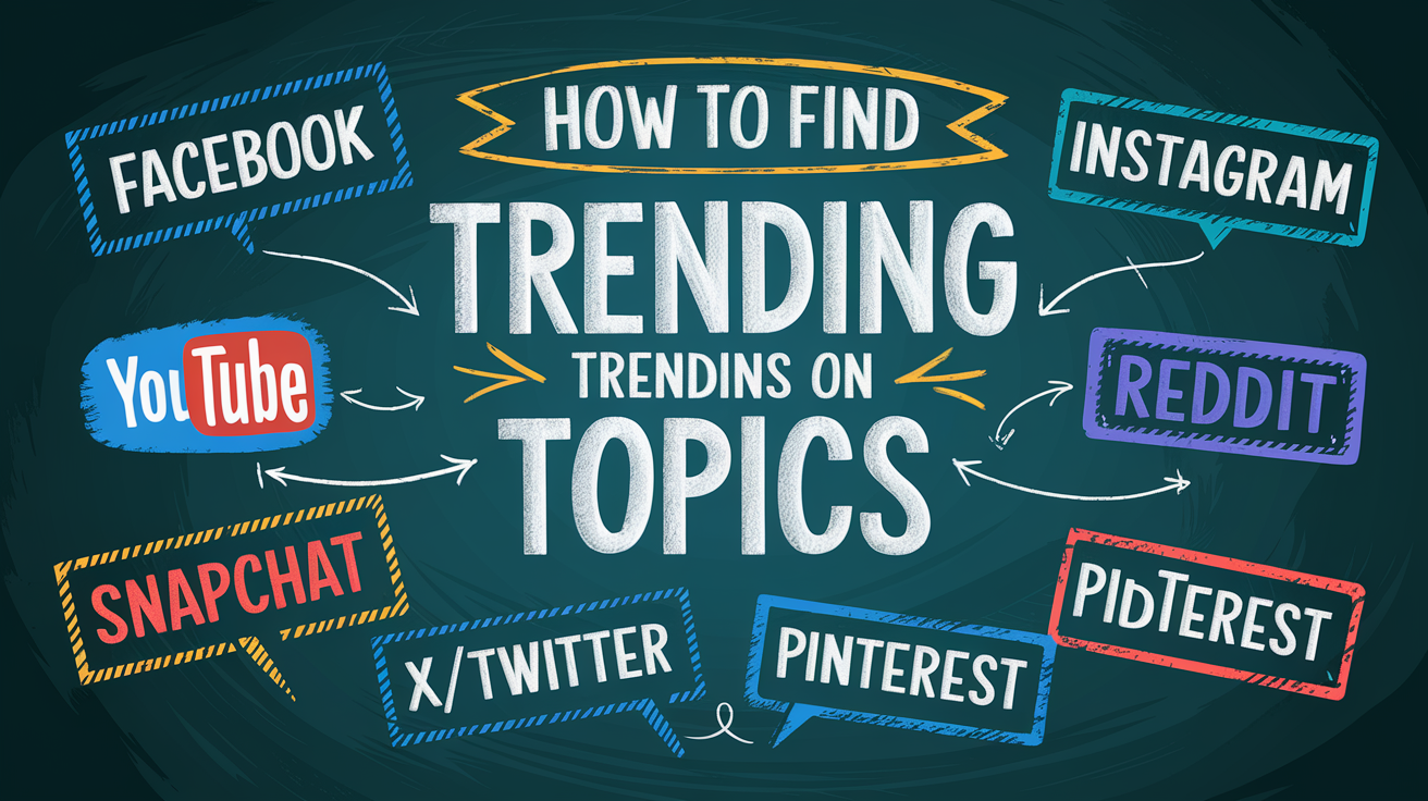 How to Find Trending Topics on Different Social Media Platforms: Facebook, YouTube, Instagram, TikTok, Reddit, Snapchat, X/Twitter, Pinterest by Short Stereo